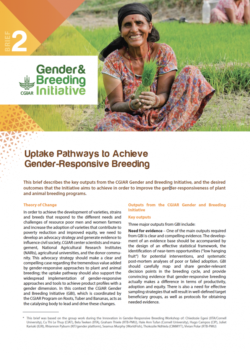 Resources Archives - Page 2 of 3 - CGIAR Gender and Breeding Initiative