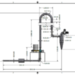 Sample plan for energy efficient flash dryer for cassava. Credit: Francisco Javier Giraldo Cuero (Univalle), Arnaud Chapuis (CIRAD), Martin Alonso Moreno Santander (Univalle), Dominque Dufour (CIAT, CIRAD), Thierry Tran (CIRAD).