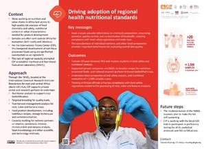Driving adoption of regional health nutritional standards