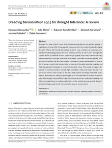 Breeding banana (Musa spp.) for drought tolerance: A review