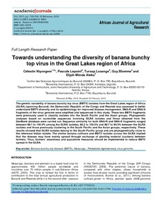 Towards understanding the diversity of banana bunchy top virus in the Great Lakes region of Africa