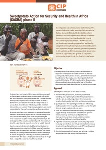 Sweetpotato action for security and health in Africa (SASHA) phase II. Project profile.