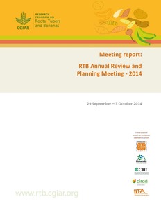 RTB Annual Review and Planning Meeting 2014.