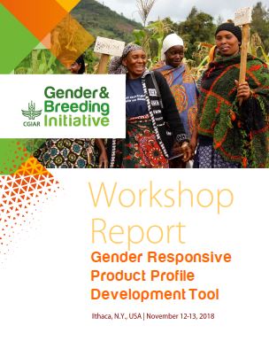 Gender-Responsive product profile development tool.  Workshop Report. November 12-13. Ithaca, USA