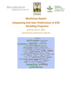 Integrating end user preferences in RTB breeding programs (Munyonyo, Uganda, 26-27 February 2015).