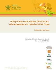 Going to scale with BXW management: Designing the M&E system (Kampala, Uganda, 18 Sep 2014).