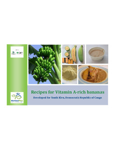 Recipes for vitamin A-rich bananas: developed for South Kivu, Democratic Republic of Congo