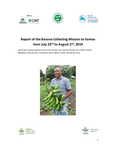 Report from the banana collecting mission to Samoa from July 22nd to August 2nd, 2019