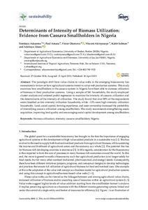 Determinants of intensity of biomass utilization: evidence from cassava smallholders in Nigeria