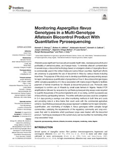 Monitoring Aspergillus flavus genotypes in a multi-genotype aflatoxin biocontrol product with quantitative pyrosequencing