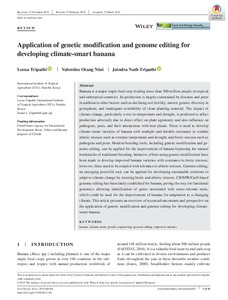 Application of genetic modification and genome editing for developing climate-smart banana