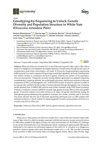 Genotyping-by-sequencing to unlock genetic diversity and population structure in white yam (dioscorea rotundata poir.)