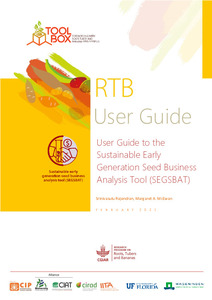 User guide to the sustainable early generation seed business analysis tool (SEGSBAT)