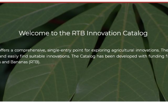 RTB develops an Innovation Catalog to close the research-development gap