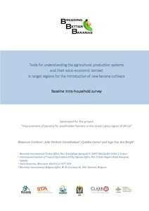 Tools for understanding the agricultural production systems and their socio-economic context in target regions for the introduction of new banana cultivars: baseline intra-household survey.