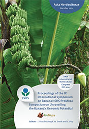 Proceedings. IX International Symposium on Banana: ISHS-ProMusa Symposium on Unravelling the Banana's Genomic Potential
