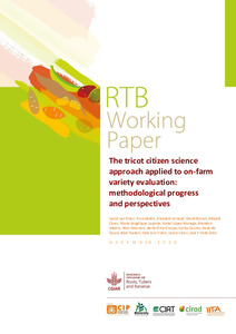 The tricot citizen science approach applied to on-farm variety evaluation: methodological progress and perspectives