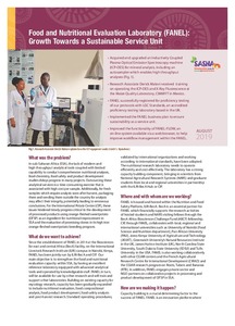 Food and nutritional evaluation laboratory (FANEL): Growth towards a sustainable service unit.