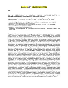 Can an understanding of signature volatile compounds emitted by rhizobacteria be used for control of disease in potato?