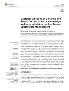 Bacterial diseases of bananas and enset: current state of knowledge and integrated approaches toward sustainable management