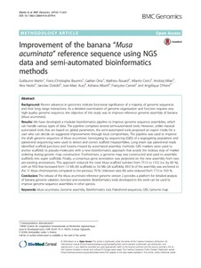Improvement of the banana “Musa acuminata” reference sequence using NGS data and semi-automated bioinformatics methods