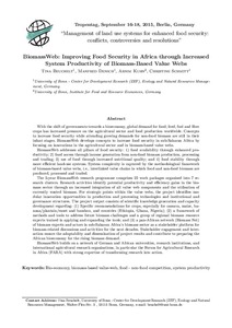 Increasing smallholders' intensity in cassava value web: effect on household food security in Southwest Nigeria
