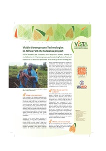 Viable Sweetpotato Technologies in Africa (VISTA) Tanzania project