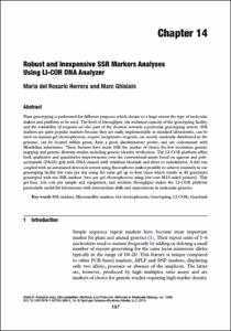 Robust and inexpensive SSR Markers Analyses using LI-COR DNA Analyzer.