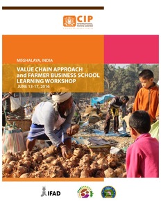 Value chain approach and farmer business school learning workshop.