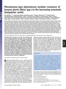 Phenalenone-type phytoalexins mediate resistance of banana plants (Musa spp.) to the burrowing nematode Radopholus similis