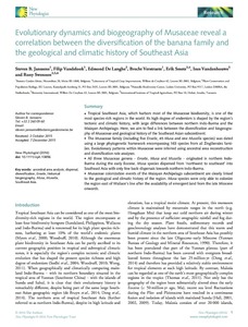 Evolutionary dynamics and biogeography of Musaceae reveal a correlation between the diversification of the banana family and the geological and climatic history of Southeast Asia