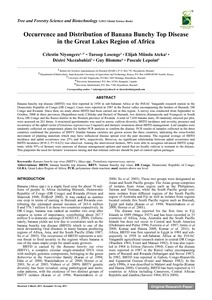 Occurrence and distribution of banana bunchy top disease in the Great Lakes Region of Africa