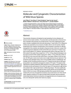 Molecular and cytogenetic characterization of wild Musa species