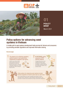 Policy options for advancing seed systems in Vietnam. Policy Brief 01