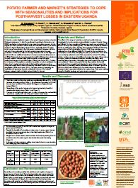 Potato farmer and markets strategies to cope with seasonalities and implications for postharvest losses in eastern Uganda.