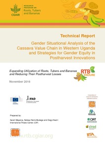 Gender situational analysis of the cassava value chain in Western Uganda and strategies for gender equity in postharvest innovations