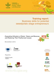Training Report: Business skills for potential sweetpotato silage entrepreneurs.
