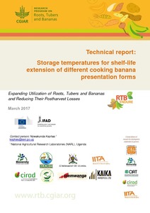 Technical Report: Storage temperatures for shelf-life extension of different cooking banana presentation forms
