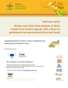 Technical Report: Market and value chain analysis of ware potato from eastern Uganda with a focus on postharvest management practices and losses