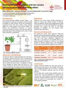 Feeding behavior of cassava and non-cassava colonizing genotypes of Bemisia tabaci