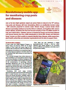 Revolutionary mobile app for monitoring crop pests and diseases