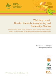 Gender, capacity strengthening and knowledge sharing (10-14 December 2012, Montpellier, France).