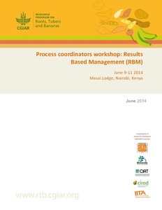 Process coordinators workshop: Results-based management (RBM) (Nairobi, Kenya, 9-11 June 2014).