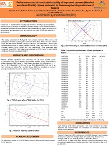 Performance and dry root yield stability of improved cassava (Manihot esculenta Crantz) clones evaluated in diverse agroecological zones of Nigeria