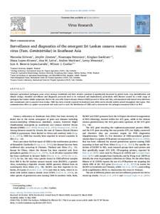 Surveillance and diagnostics of the emergent Sri Lankan cassava mosaic virus (Fam. Geminiviridae) in Southeast Asia