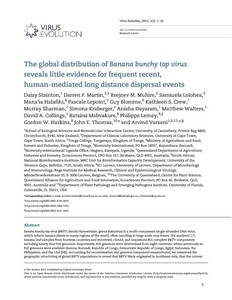 The global distribution of banana bunchy top virus reveals little evidence for frequent recent, human-mediated long distance dispersal events