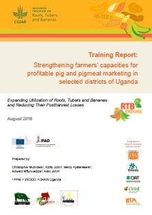 Training report: Strengthening farmers’ capacities for profitable pig and pigmeat marketing in selected districts of Uganda.