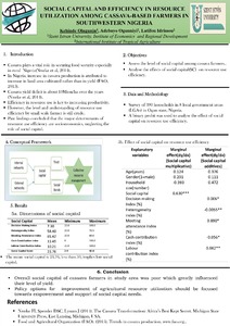 Social capital and efficiency in resource utilization among cassava-based farmers in southwestern Nigeria