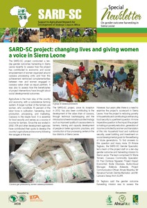 Support to Agricultural Research for Development of Strategic Crops in Africa project: changing lives and giving women a voice in Sierra Leone