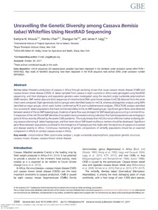 Unravelling the genetic diversity among cassava Bemisia tabaci whiteflies using NextRAD Sequencing